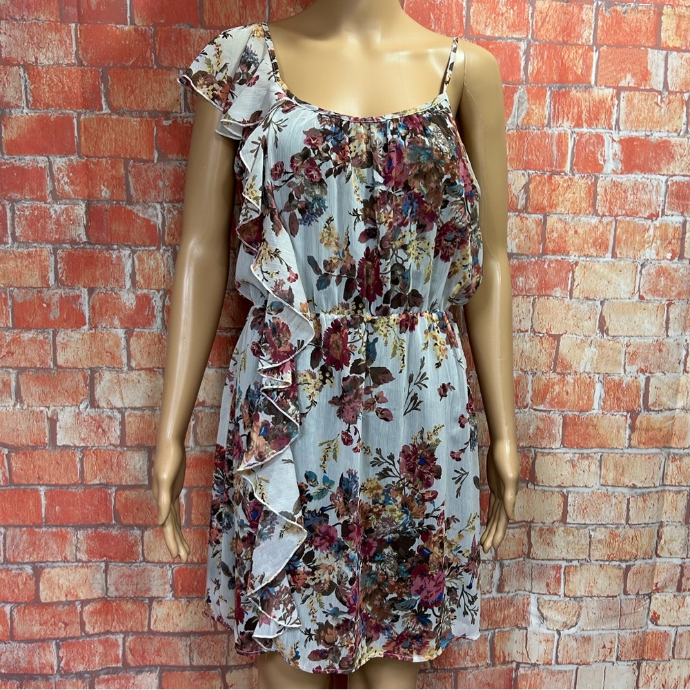 Wet Seal Crinkle Gauze One Shoulder Dress